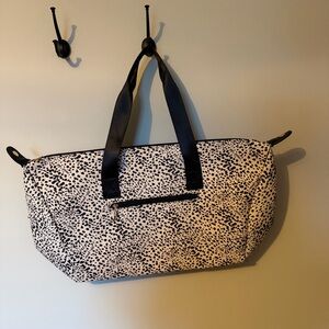 Chic Black and White Patterned Tote Bag